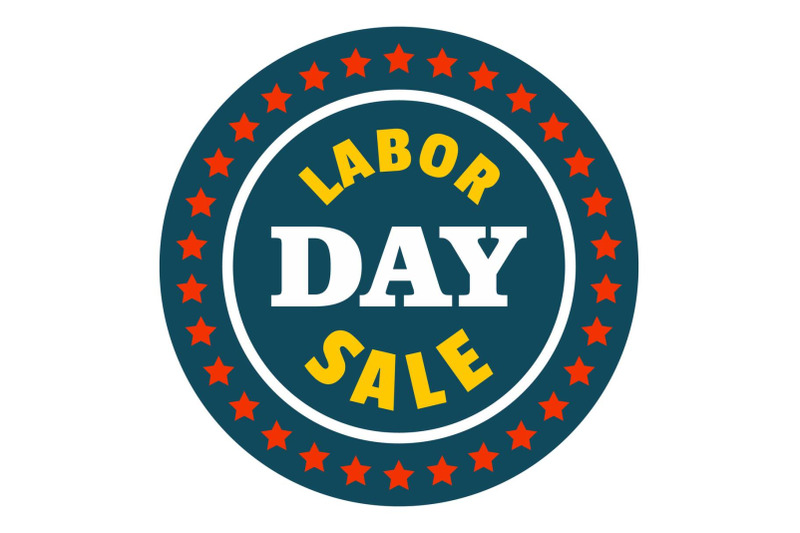 special-sale-labor-day-logo-icon-flat-style