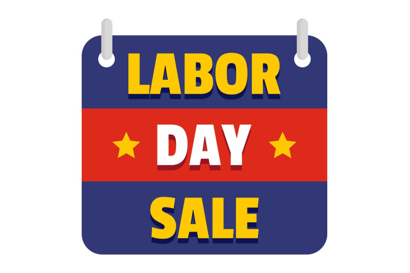 banner-labor-day-sale-logo-icon-flat-style