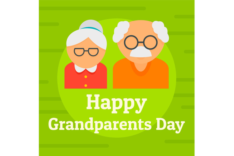 day-of-happy-granparents-background-flat-style