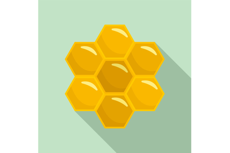 honey-comb-of-bee-icon-flat-style