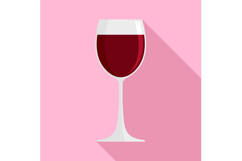 glass-of-red-wine-icon-flat-style