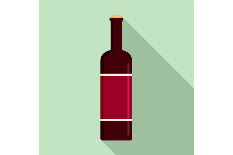 glass-bottle-of-red-wine-icon-flat-style