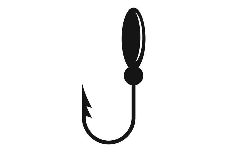 small-fish-hook-icon-simple-style