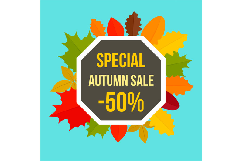 special-colorful-autumn-sale-background-flat-style
