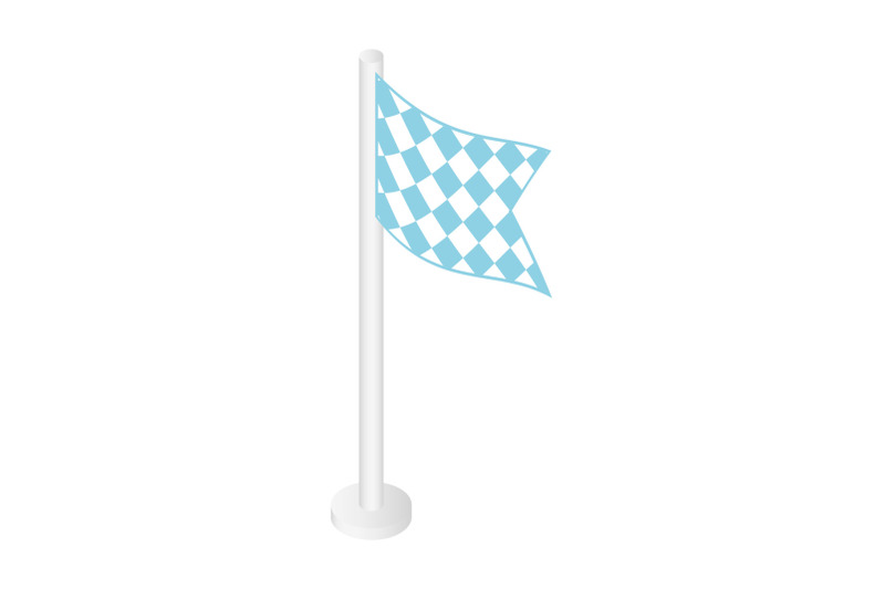 flag-of-bbq-fest-icon-isometric-style