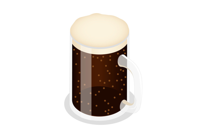 mug-of-brown-beer-icon-isometric-style