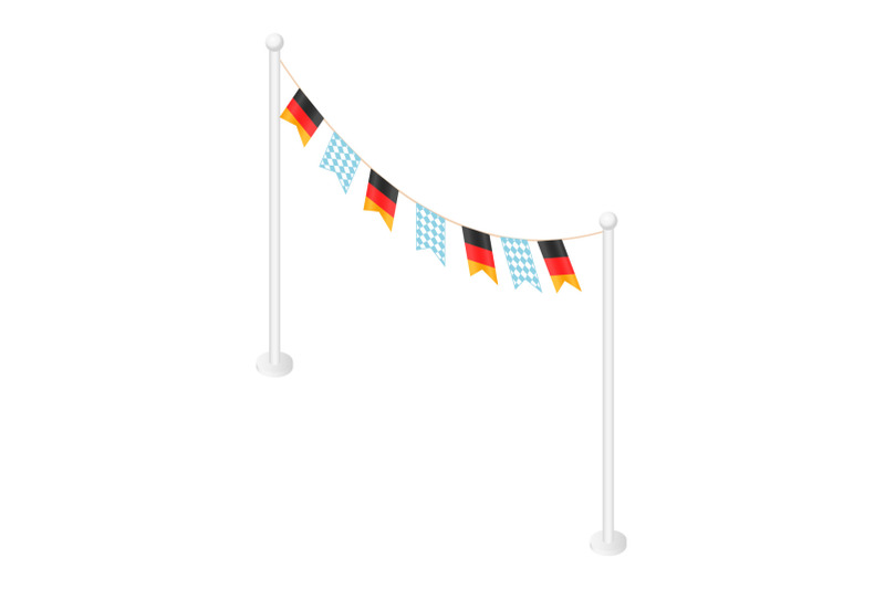 german-oktoberfest-flags-festival-icon-isometric-style