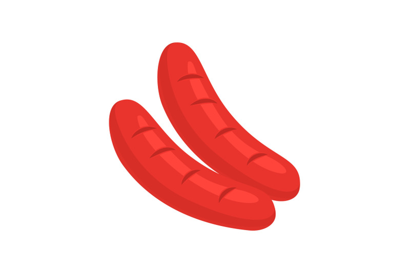 fresh-meat-two-sausages-icon-isometric-style