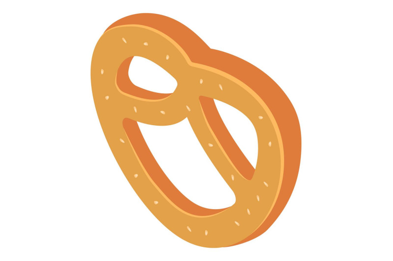 fresh-hot-pretzel-icon-isometric-style