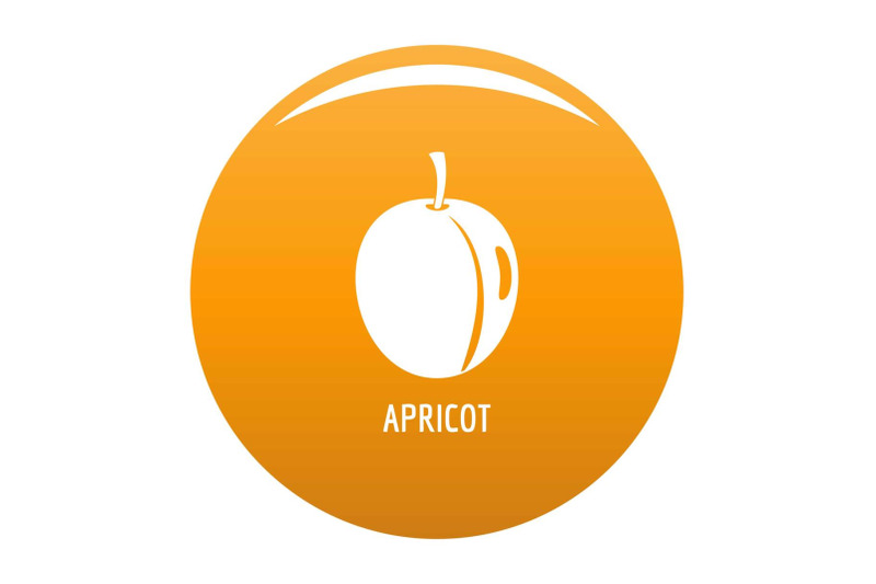 apricot-icon-vector-orange