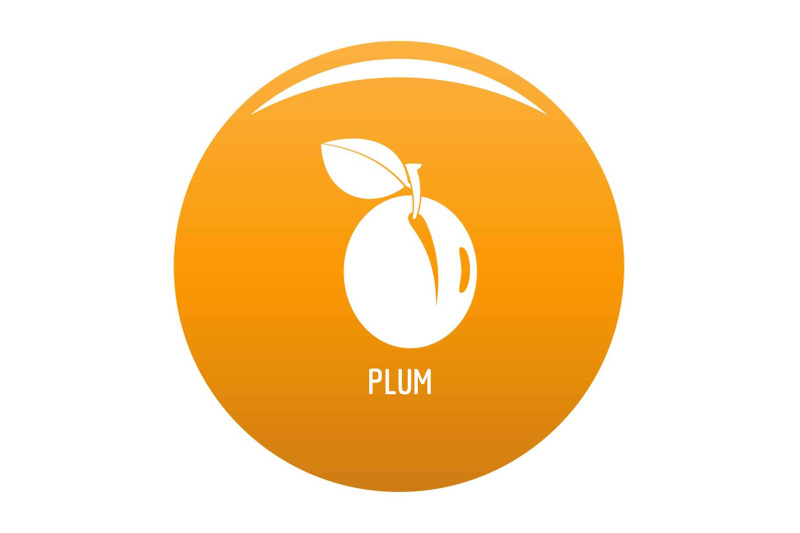 plum-icon-vector-orange