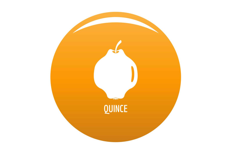 quince-icon-vector-orange