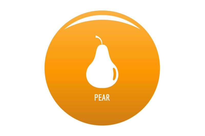 pear-icon-vector-orange