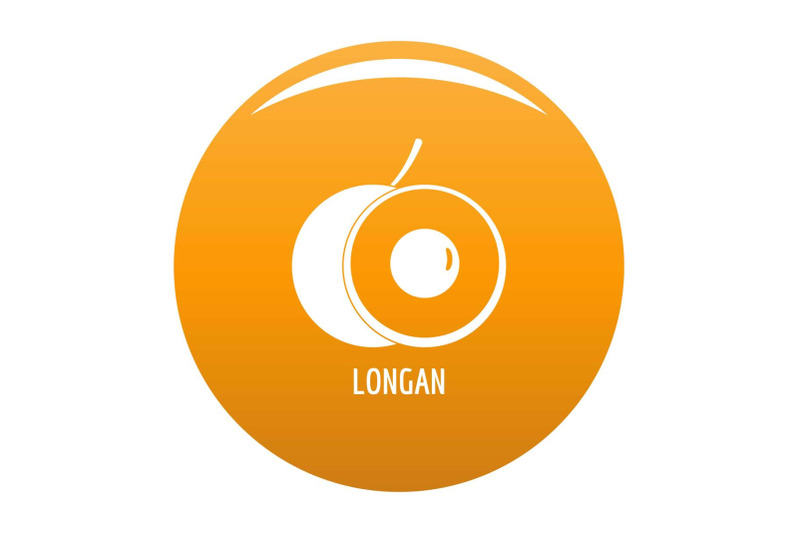 longan-icon-vector-orange