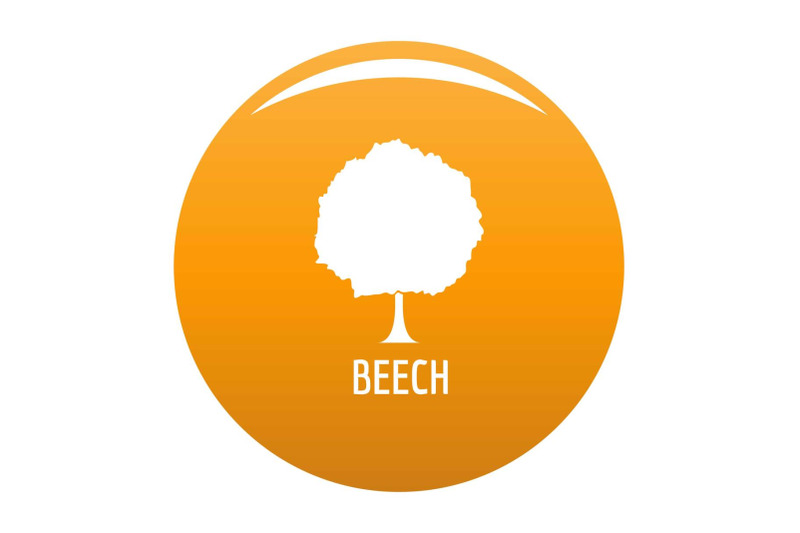 beech-tree-icon-vector-orange