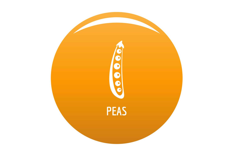 peas-icon-vector-orange