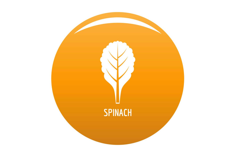 spinach-icon-vector-orange
