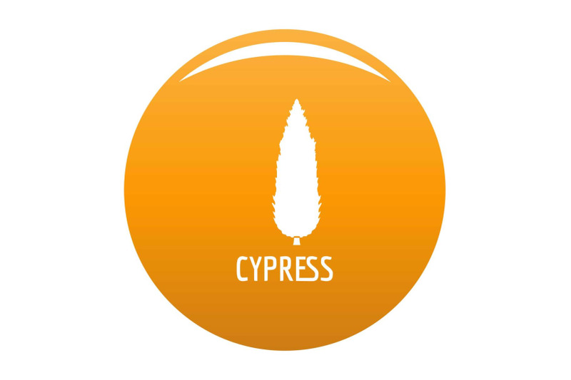 cypress-tree-icon-vector-orange