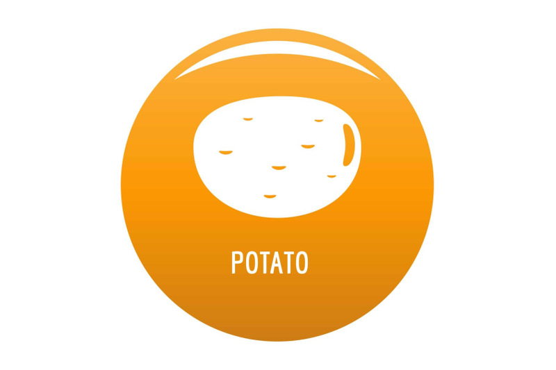 potato-icon-vector-orange