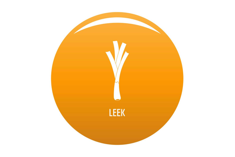 leek-icon-vector-orange