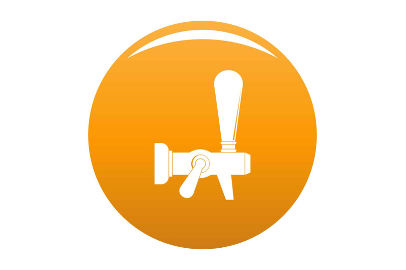 steel-faucet-icon-vector-orange