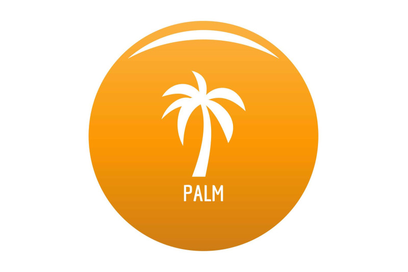 palm-tree-icon-vector-orange