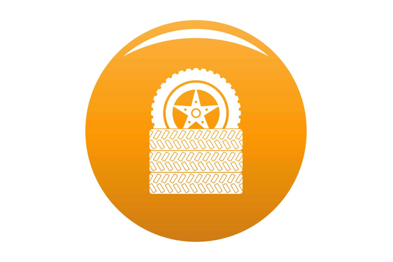 tire-leap-icon-vector-orange