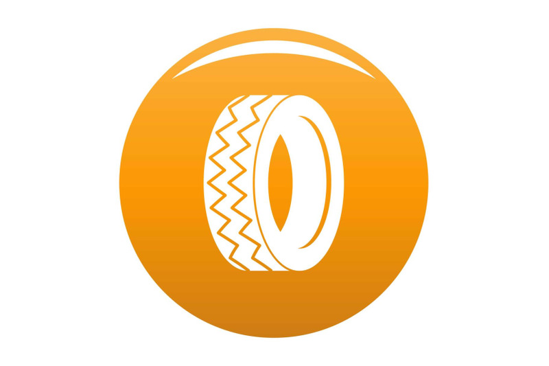 round-tire-icon-vector-orange