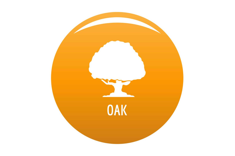 oak-tree-icon-vector-orange