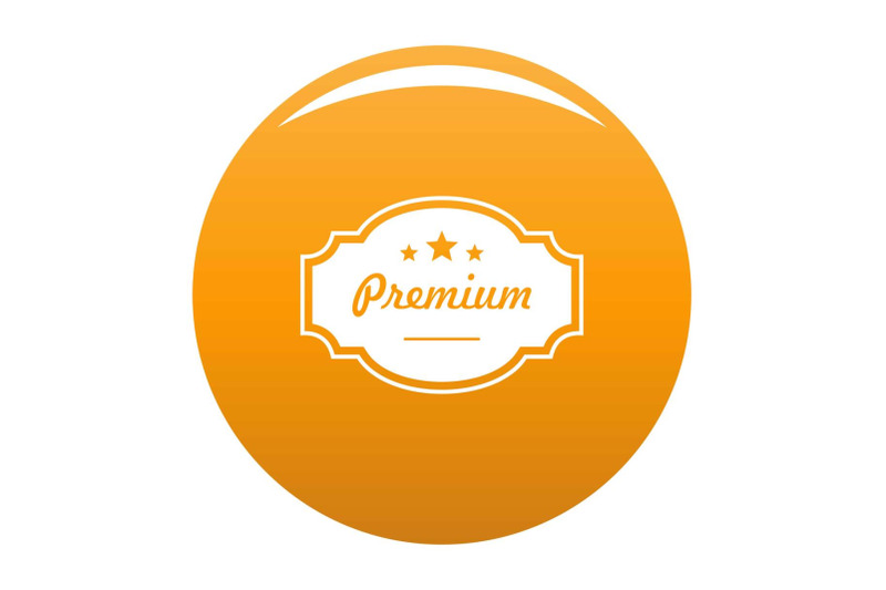 best-premium-label-icon-vector-orange