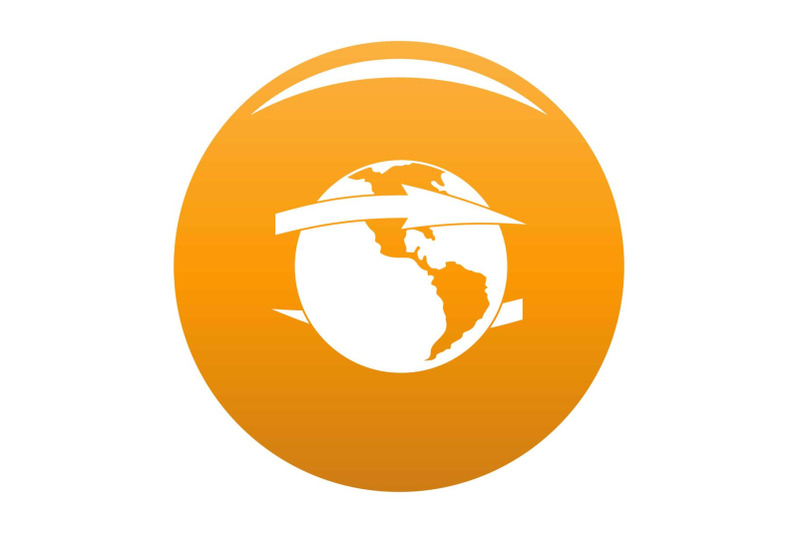 wind-on-earth-icon-vector-orange