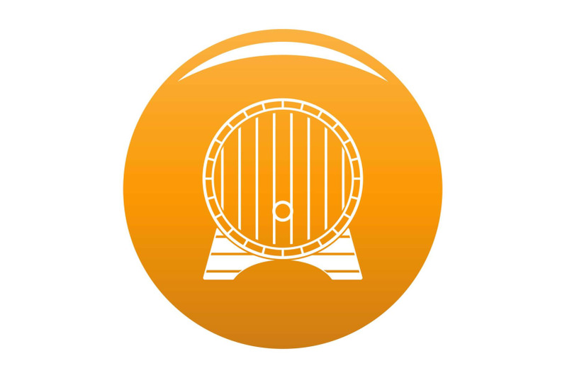 beer-barrel-icon-vector-orange