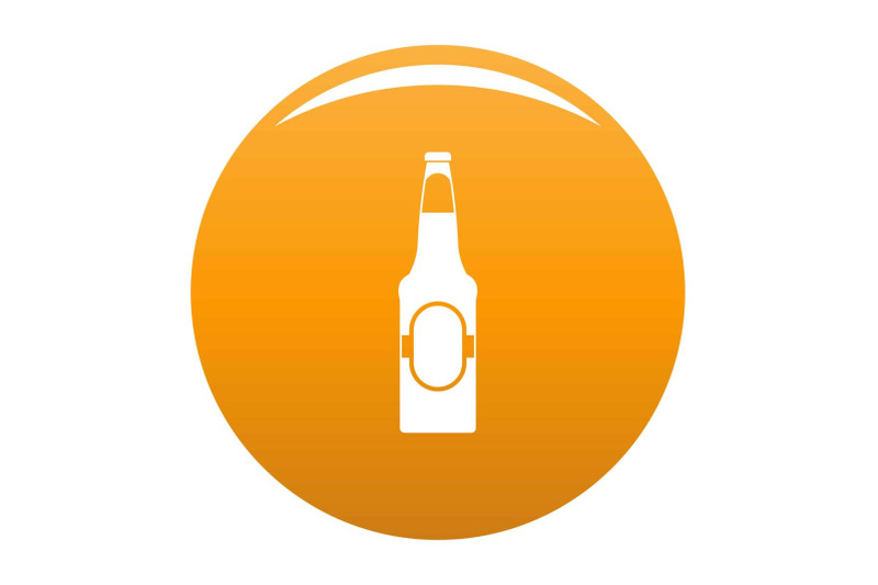 bottle-of-beer-icon-vector-orange