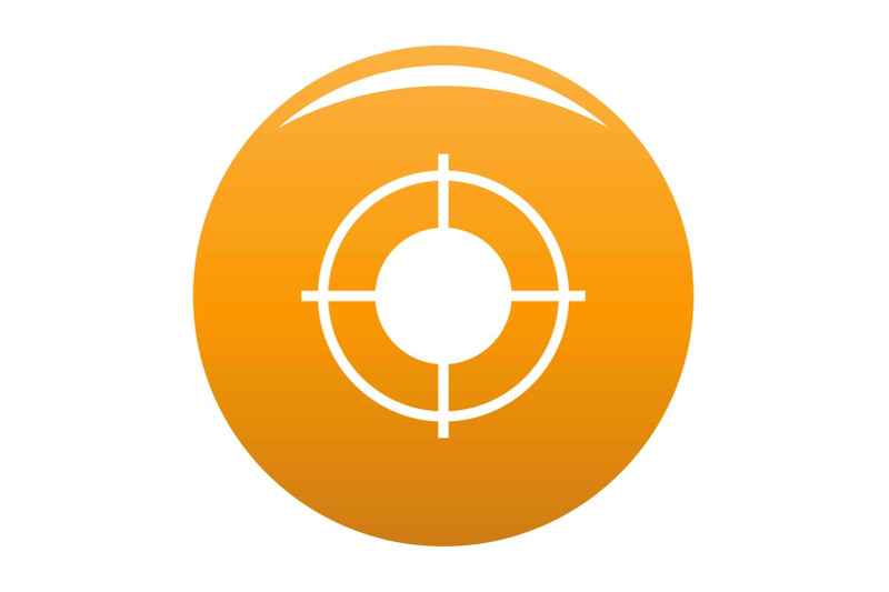 far-target-icon-vector-orange