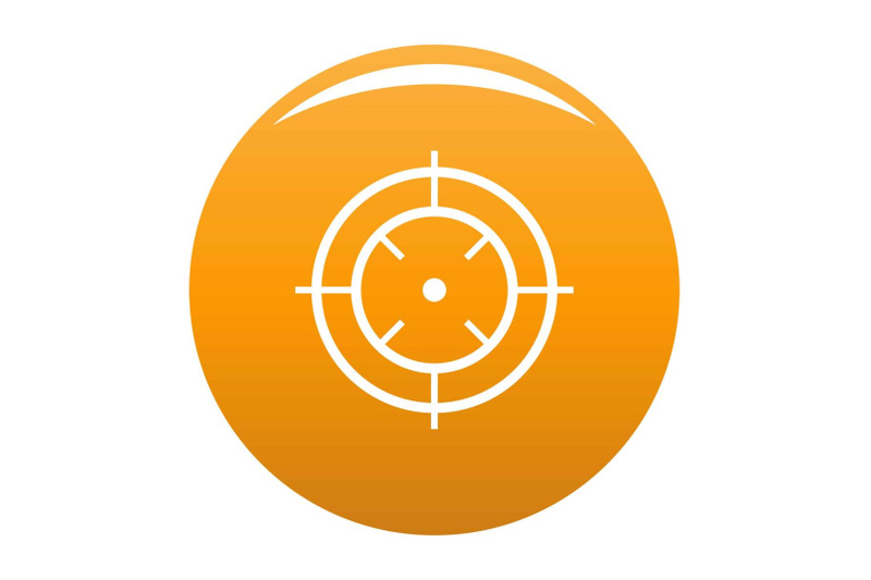 watching-of-radar-icon-vector-orange