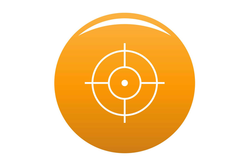 shooting-icon-vector-orange