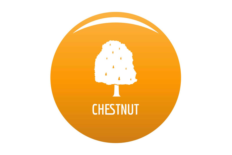 chestnut-tree-icon-vector-orange