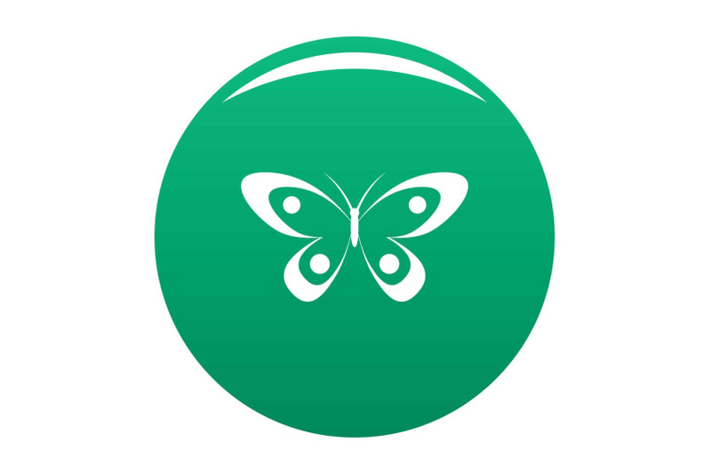 decorative-butterfly-icon-vector-green