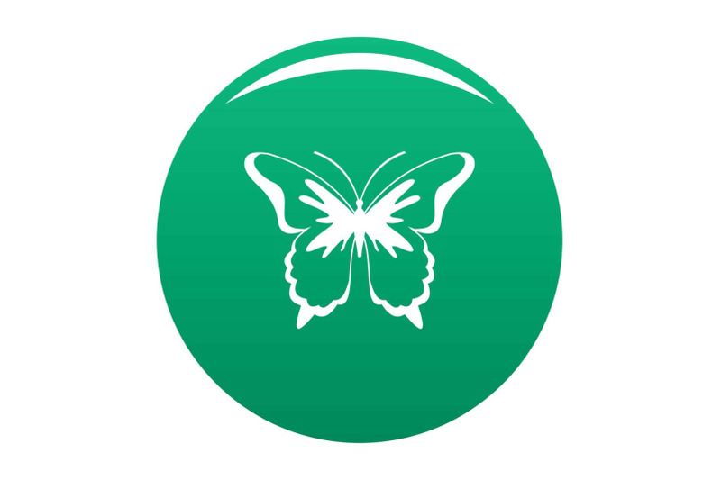 insect-butterfly-icon-vector-green