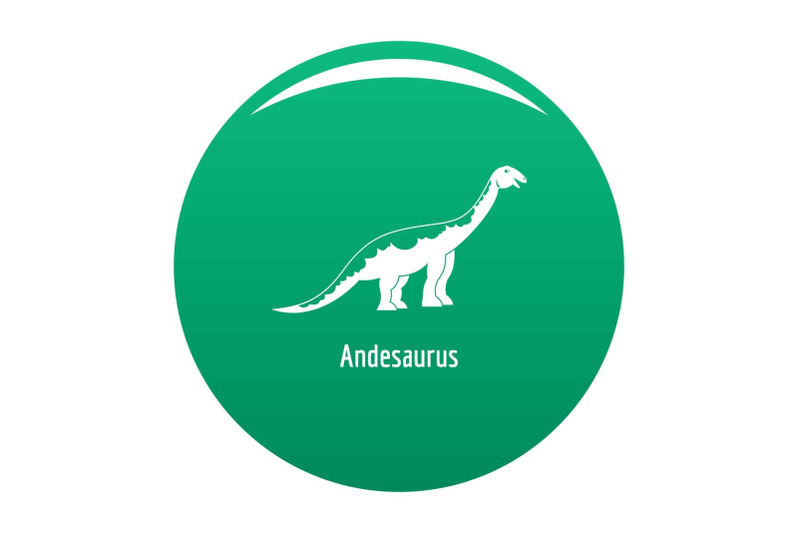 andesaurus-icon-vector-green