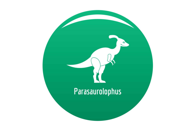 parasaurolophus-icon-vector-green