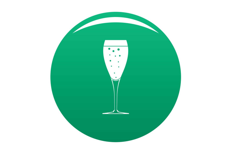 full-glass-icon-vector-green