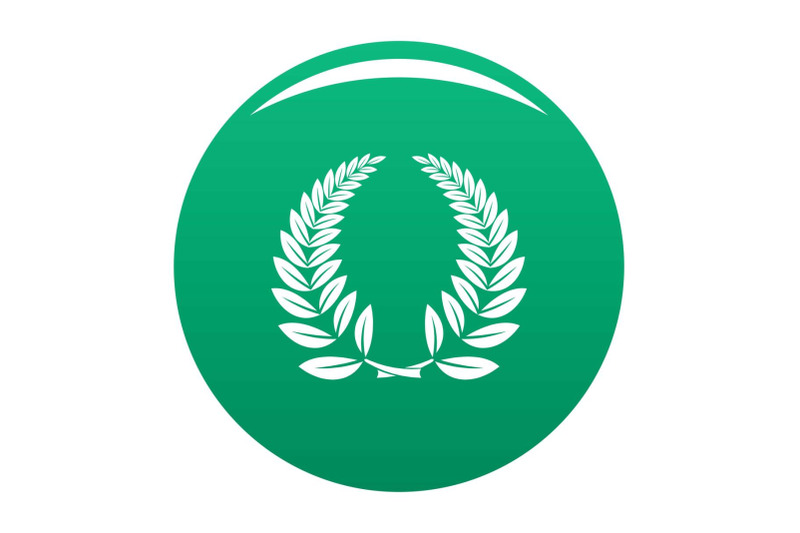 laurel-wreath-icon-vector-green