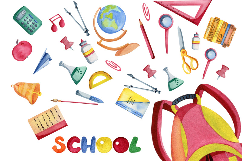 watercolor-back-to-school-clipart