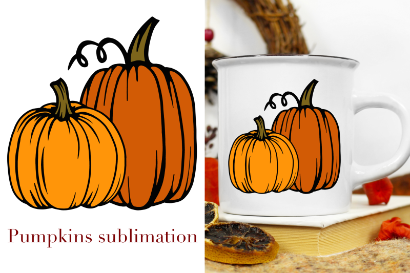 autumn-sublimation-orange-pumpkins-for-thanksgiving-day