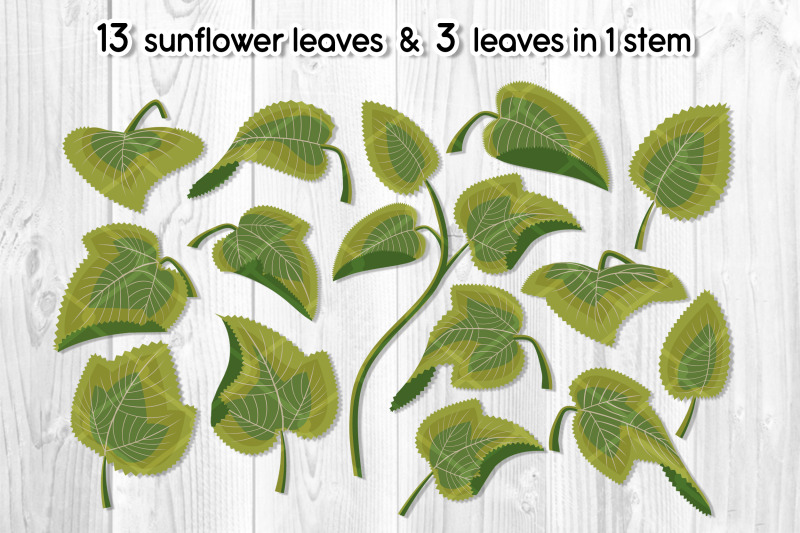sunflower-wreath-builder-svg-elements-set-multi-layered-style-cliparts