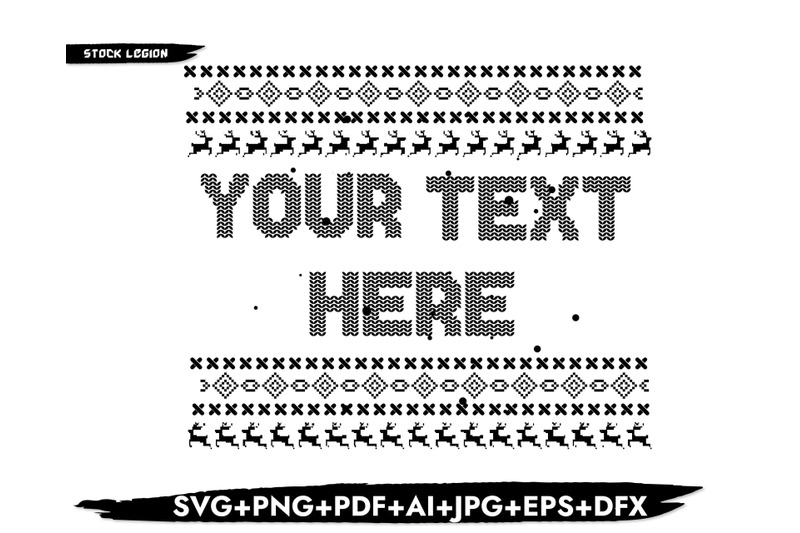 custom-ugly-sweater-black-svg