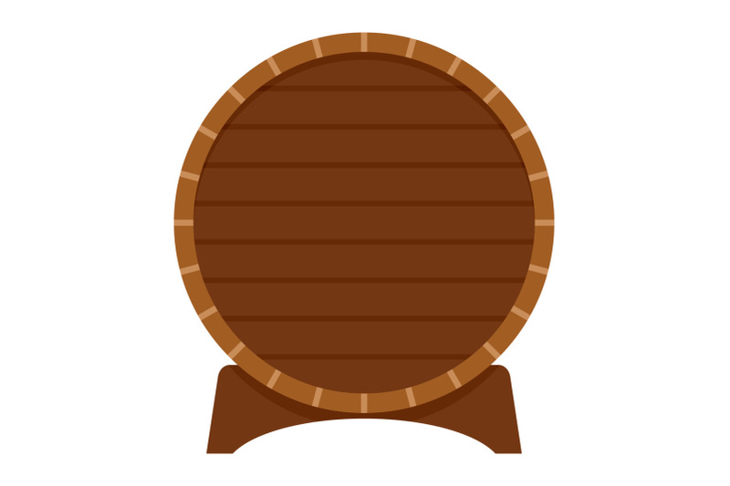wood-barrel-of-beer-icon-flat-style