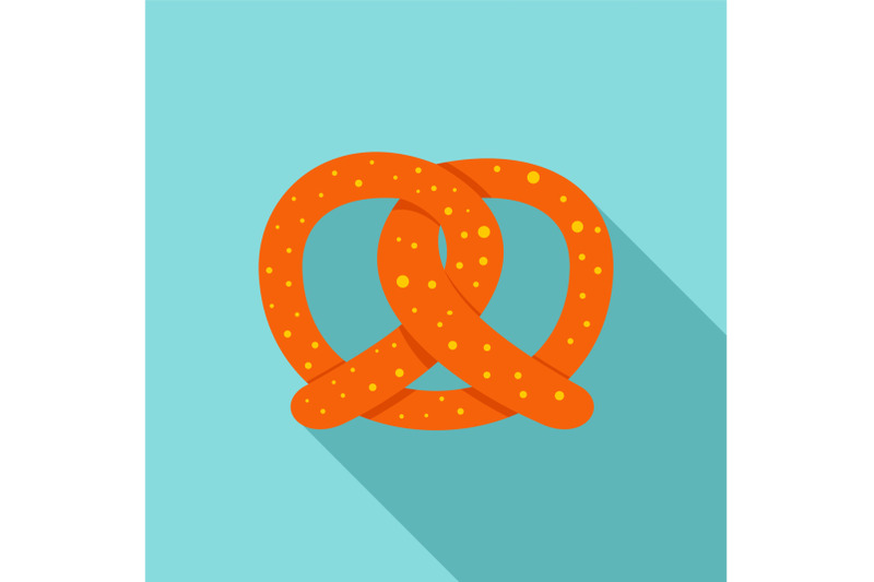 pretzel-icon-flat-style