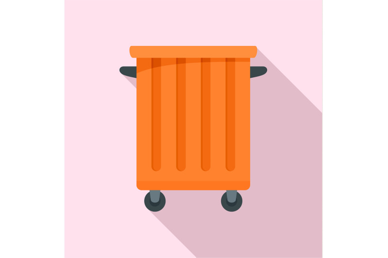 commercial-trash-container-icon-flat-style